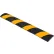 Global Industrial™ Rubber Speed Bump, 72"L, Black w/ Yellow Stripes