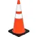 Global Industrial™ 28" Traffic Cone, Reflective, Black Base, 7 lbs.
