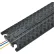 Global Industrial™ Molded Rubber Cable Protector, Black