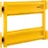Global Industrial™ Self-Closing 2 Rib Guard Rail Safety Gate, Safety Yellow, Post Mount