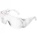Global Industrial™ OTG Visitor Safety Glasses, Clear Lens/Frame - Pkg Qty 10
