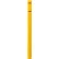 Global Industrial™ Bollard Post Sleeve, 4" D x 64" H, Yellow With Red Tape, HDPE