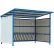 Global Industrial™ Outdoor Bike Storage Shelter, 16 Bike Capacity, 120"L x 95-1/2"W x 90-1/16"H