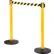 Global Industrial™ Retractable Belt Barrier, 40" Yellow Post, 11' Black/Yellow Belt - Pkg Qty 2