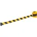 Global Industrial™ Magnetic Retractable Belt Barrier, Yellow Case W/15' Black/Yellow Belt
