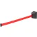 Global Industrial⢠Magnetic Retractable Belt Barrier, Black Case W/15' Red Belt