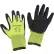 Global Industrial™ Crinkle Latex Coated Gloves, Hi-Viz Lime/Black, Large - Pkg Qty 12