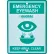 Global Industrial™ Emergency Eyewash Station Sign, Replacement