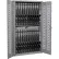 Datum Argos Gun Cabinet AWC72H24R - Holds 24 Rifles 42"Wx15"Dx72"H Battleship Gray