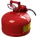 Justrite® Type II Safety Can - 2-Gallon with 5/8" Flexible Spout, Red, 7220120