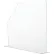 Global Industrial™ Splash Guard, Medium, 4-1/2"W x 21-1/4"D x 18"H, Clear