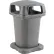 Global Industrial™ Plastic Outdoor Trash Can, Hinged Lid, 60 Gallon, Gray