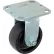 Global Industrial™ Heavy Duty Rigid Plate Caster 4" Molded Plastic Wheel 420 Lb. Capacity