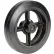 Global Industrial™ 8" x 2" Mold-On Rubber Wheel - Axle Size 5/8"