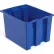 Global Industrial™ Plastic Stack & Nest Storage Container, No Lid, 23-1/2"Lx15-1/2"Wx12"H, Blue - Pkg Qty 3