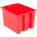 Global Industrial™ Plastic Stack & Nest Storage Container, No Lid, 19-1/2"Lx15-1/2"Wx13"H, Red - Pkg Qty 6