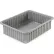 Dandux® Dividable Stackable Plastic Box, 22-1/2"L x 17-1/2"W x 8"H, Gray