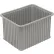 Dandux® Dividable Stackable Plastic Box, 22-1/2"L x 17-1/2"W x 14"H, Gray