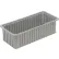 Dandux® Dividable Stackable Plastic Box, 24"L x 11"W x 7"H, Gray