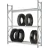 Global Industrial™ Truck Tire Rack 3 Tier Starter 96"W x 24"D x 120"H