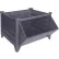 Global Industrial Stackable Steel Container, Hopper Front, 48"Lx48"Wx24"H, 4000 lb Cap, Gray