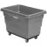 Global Industrial™ Plastic Bulk Box Truck, 6 Bushel, Steel Chassis Base, Gray
