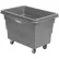 Global Industrial™ Plastic Bulk Box Truck, 6 Bushel, Direct Mount Base, Gray