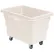 Global Industrial™ Plastic Bulk Box Truck, 6 Bushel, Direct Mount Base, White