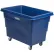 Global Industrial™ Plastic Bulk Box Truck, 8 Bushel, Direct Mount Base, Blue