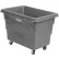 Global Industrial™ Plastic Bulk Box Truck, 8 Bushel, Direct Mount Base, Gray