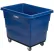 Global Industrial™ Plastic Bulk Box Truck, 12 Bushel, Steel Chassis Base, Blue