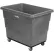 Global Industrial™ Plastic Bulk Box Truck, 16 Bushel, Steel Chassis Base Gray