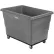 Global Industrial™ Plastic Bulk Box Truck, 20 Bushel, Steel Chassis Base, Gray