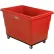 Global Industrial™ Plastic Bulk Box Truck, 20 Bushel, Steel Chassis Base, Red
