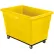 Global Industrial™ Plastic Bulk Box Truck, 20 Bushel, Steel Chassis Base, Yellow