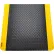 Global Industrial™ Diamond Plate Anti Fatigue Mat, 15/16" Thick, 2'W x 3'L, Black/Yellow Border