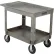 Global Industrial™ Tray Top Utility Cart w/2 Shelves, 44"L x 25-1/2"W x 35-1/2"H, Gray