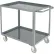 Global Industrial™ Welded Steel Utility Cart w/2 Tray Shelves, 1200 lb. Cap, 36"L x 24"W x 35"H