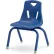 Jonti-Craft® Berries® Kids Plastic Chair With Powder Coated Legs, 12"H, Blue