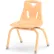 Jonti-Craft® Berries® Plastic Chair with Powder Coated Legs - 12" Ht - Camel