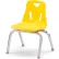 Jonti-Craft® Berries® Plastic Chair with Chrome-Plated Legs - 12" Ht - Yellow