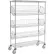Adjustable Mobile Wire Bin Rack - 36"W x 18"D x 69"H