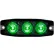 Buyers 3.4" Green Surface Mount Ultra-Thin Strobe Light With 3 LED - 8892239