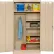 Tennsco® Combination Metal Storage Cabinet, 36"W x 18"D x 72"H, Sand, Unassembled