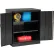 Tennsco® Counter Height Industrial Storage Cabinet, 36"W x 24"D x 42"H, Unassembled, Black