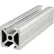 80/20® 10 Series 1" x 1" Opposite Bi T-Slotted Extrusion Profile, 120"L Stock Bar
