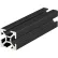 80/20® 1" x 1" T-Slotted Extrusion Black Anodize Smooth Bar, 120"