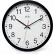 Infinity Instruments 14" Round Obsidian Wall Clock - Black