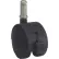 Algood Dual Disc Series Chair Caster with Nylon Locking Wheel 03T4-050-437SX7/8-B - Stem Type E