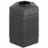 Safco® Canmeleon™ Indoor/Outdoor, 45 Gallon Pentagon Black, 9486BL